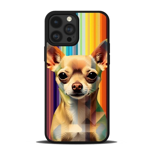 For iPhone 6 7 8 11 12 13 14 15 pro max Cases neon chihuahua design - Picture 2 of 25