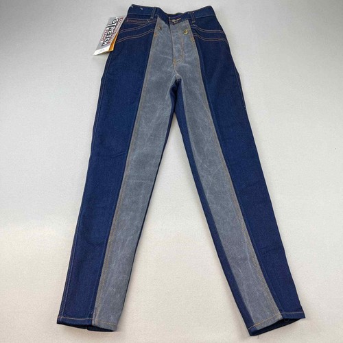 Vintage Corinna-Totti Blue Stretch Denim Jeans Girls 3/4 Dark Wash Canvas NWT - Picture 2 of 8