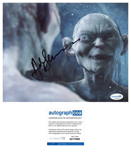 Andy Serkis Lord of the Rings Autographed Signed 8x10 Photo ACOA - Picture 2 of 2