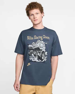 NEW Nike Sportswear Men's Max90 T-Shirt Thunder Blue Size