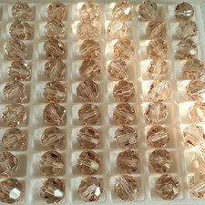 Vintage Swarovski 5000 8mm, Round beads, Ceylon Topaz 12pcs 