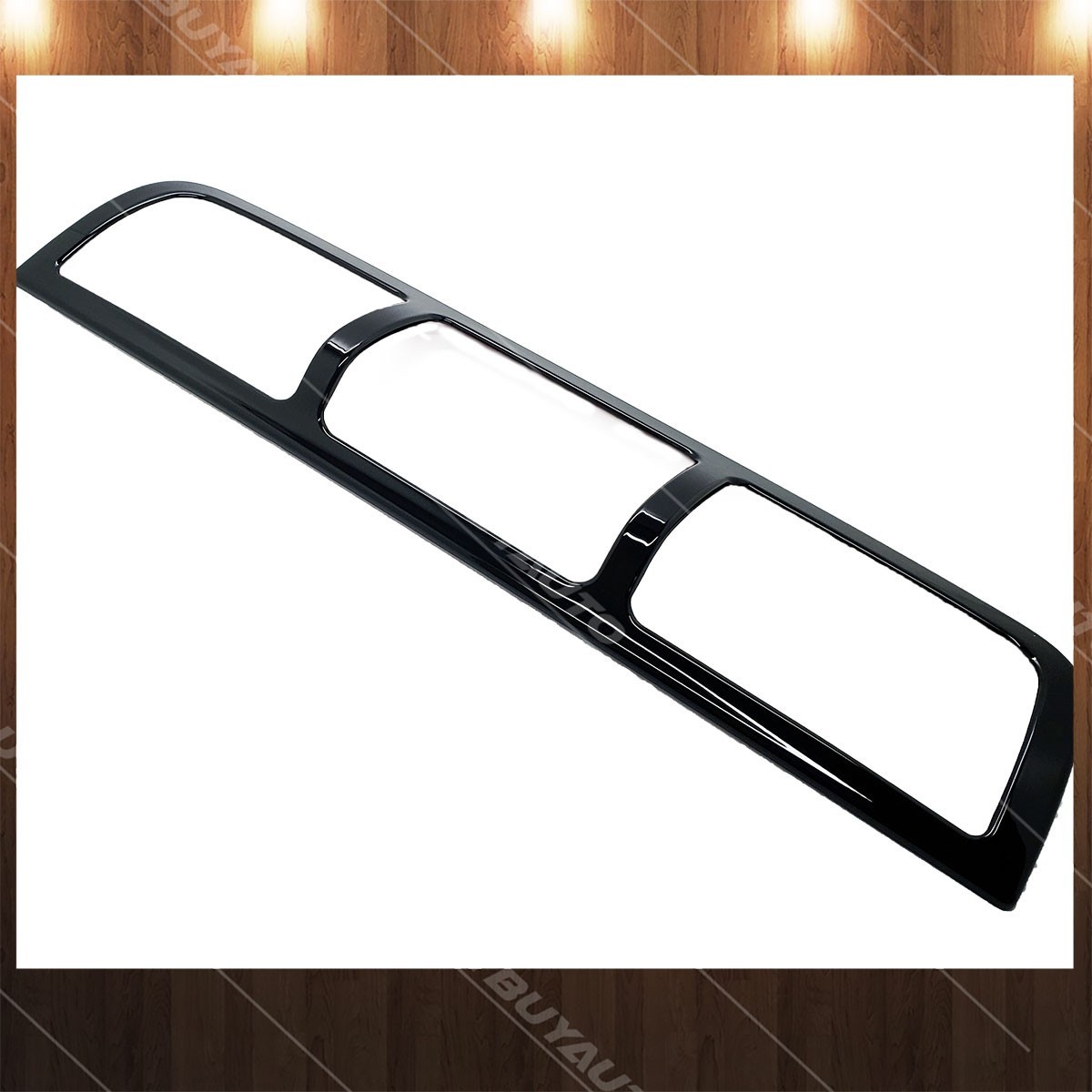Glossy Black 3rd Brake Light Cover ABS Trim Overlay For 2009