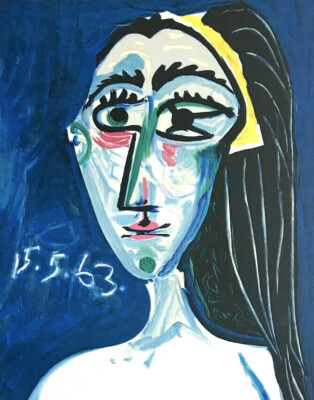 Pablo Picasso TETE DE FEMME 1963, Lithograph, Abstract Female