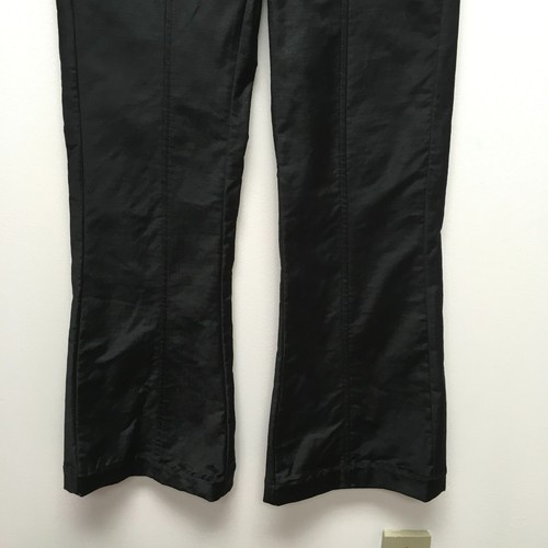 Free People Women Black Walk With You Stretch Velvet High Rise Flared Trousers 2 - Picture 8 of 15