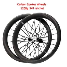 Ultralight 700C Carbon Road Bicycle Wheelset Depth 50mm Width 30mm 54T Ratchet