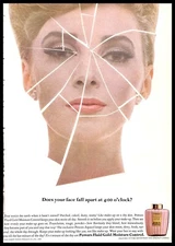 1964 Powers Fluid Gold Moisture Control Vintage PRINT AD Skincare Beauty