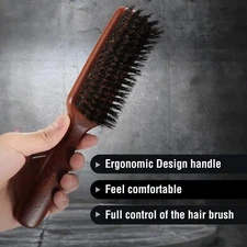 Men's Hair Brush for Thin & Fine Hair - Adds Shine, Improves Texture, Reduces Fr