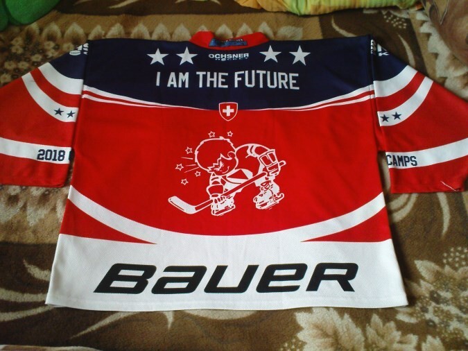 RARE ICE HOCKEY JERSEY OSCHNER HOCKEY ACADEMY HOME AWAY SWISS TEAM