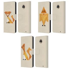 OFFICIAL ALYN SPILLER ABSTRACT TRIANIMALS LEATHER BOOK CASE FOR MOTOROLA PHONES