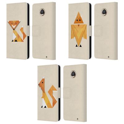 OFFICIAL ALYN SPILLER ABSTRACT TRIANIMALS LEATHER BOOK CASE FOR MOTOROLA PHONES
