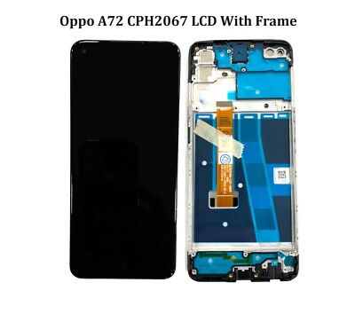 Oppo A72 4G CPH2067 Ersatz LCD Bildschirm Display Touch Digitizer mit Rahmen