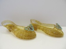 Disney Aladdin Jasmine Yellow Jelly Shoes Dress Up Costume