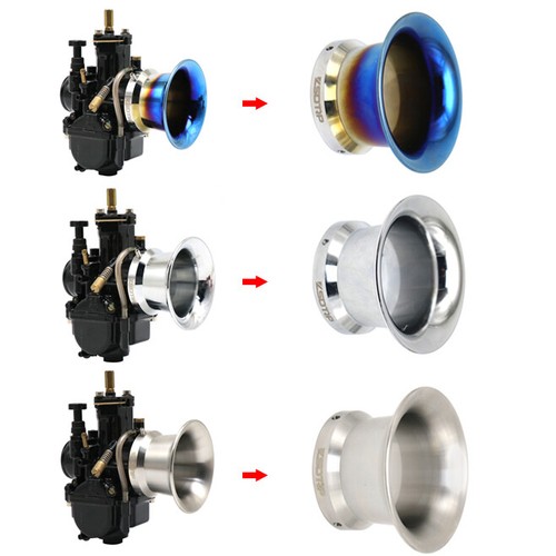 Stainless Steel Carburetor Velocity Stack 50mm Air Filter Horn Cup for Off-road - Picture 10 of 11