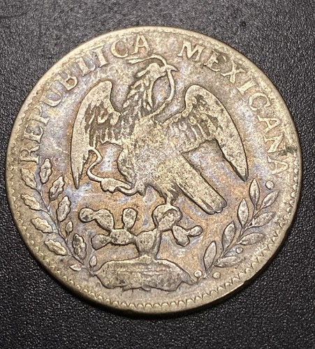 México 1858 Guanajuato PF 2 Gorra de Plata Real y Rayos Águila Mundo Moneda Rara - Imagen 10 de 11