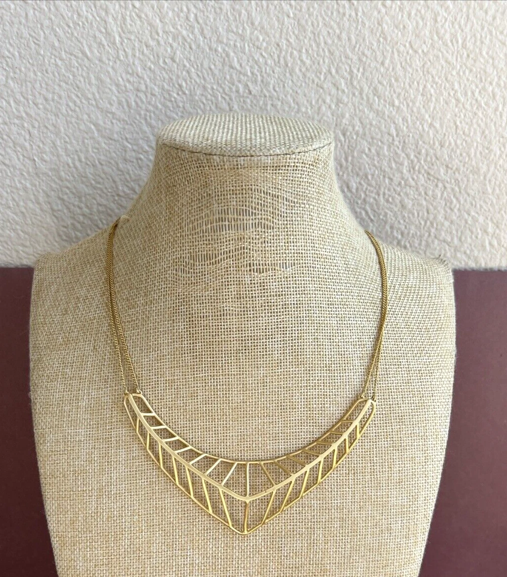 VETEMENTS "Collana Ciondolo Geometrico Gabbia Satinata Botkier India 17"