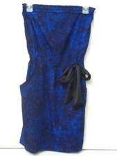 Staring at stars Urban outfitters XS royal blue black Dress abstract Strapless