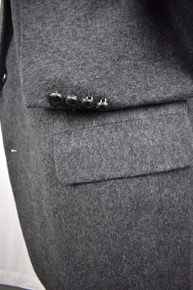 Abrigo deportivo Kuppeheimer gris oscuro liso mezcla cachemir/lana dos botones talla: 42L Foto 4 de 4