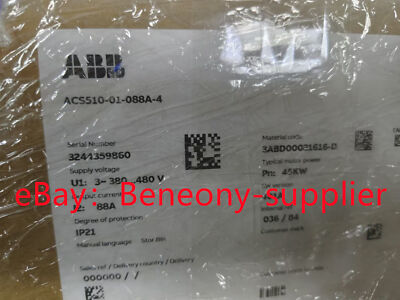 1PCS NEW ACS510-01-088A-4 ABB Frequency Converter 1-Year Warranty ! FedEx/DHL