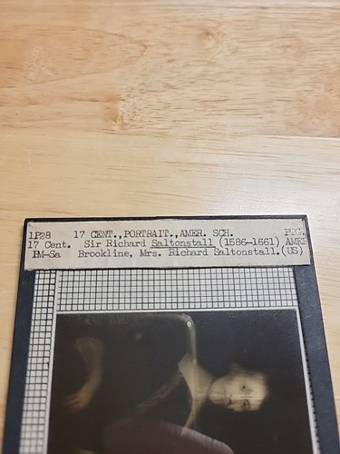 Vintage magische Laterne Dia-Gemälde von Sir Richard Saltonstall - Bild 3 von 4