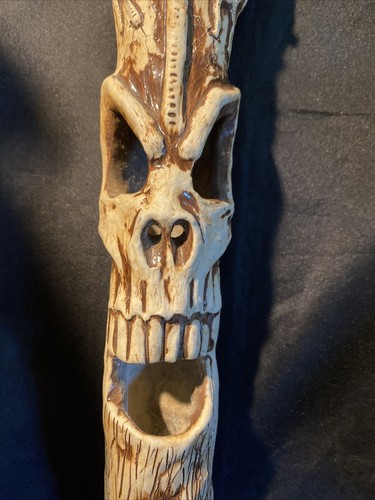 Ceramic Voodoo Skull Hanging Incense Burner