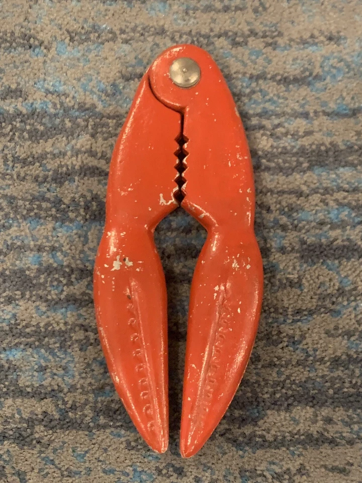 Vintage Crab Lobster Nut Cracker~Funky Chippy Turkey Red~Coastal Lake Country - Image 3 of 4