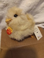 Vintage Steiff Daggi duck 073854 w Original Tags  squeaker 5 x 4 New Clean VG