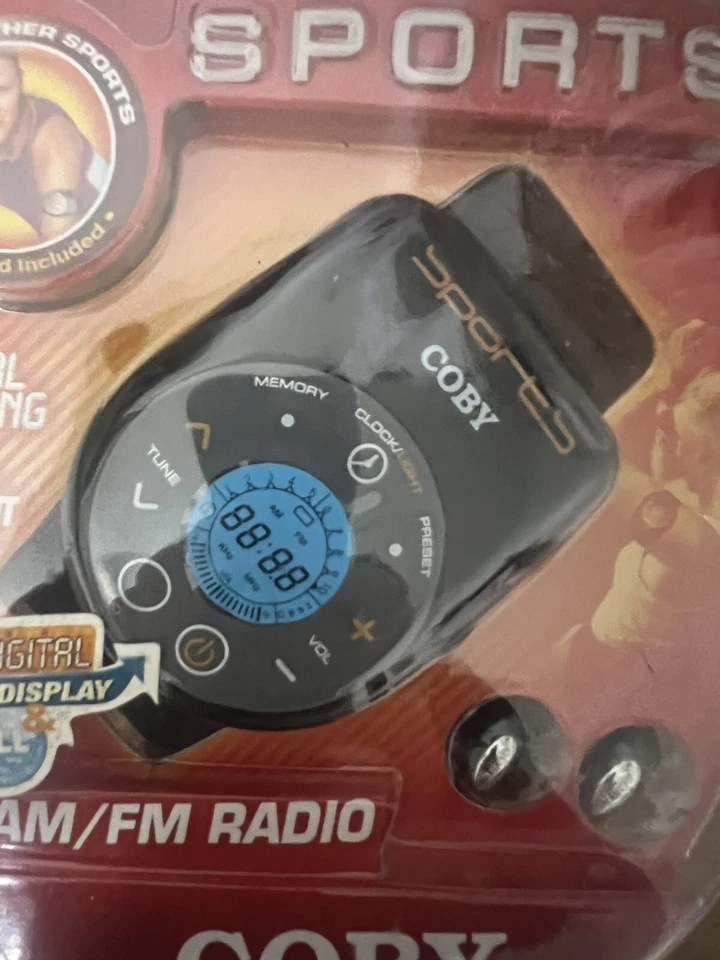 COBY ALL WEATHER SPORT DIGITAL AM/FM RADIO WITH ARM BAND TURBO SPORTS CX-96  - Image 2 of 3