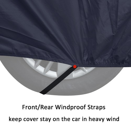 Cubierta completa para automóvil SUV de 17 pies 5 capas impermeable al aire libre UV nieve lluvia protector contra el polvo - Imagen 5 de 11