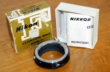 Nikon E2 extension tube w box ring 14mm GOTHIC F engraved Micro + Macro Closeup