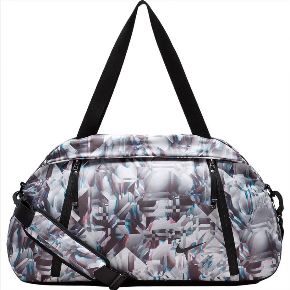 Nike Women s Large Duffle Auralux Tote Bag Gym Overnight Pockets