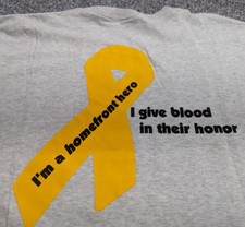 NEW  The Red Cross Blood Donor Hero  Short Sleeve T-Shirt Shirt  Size XL