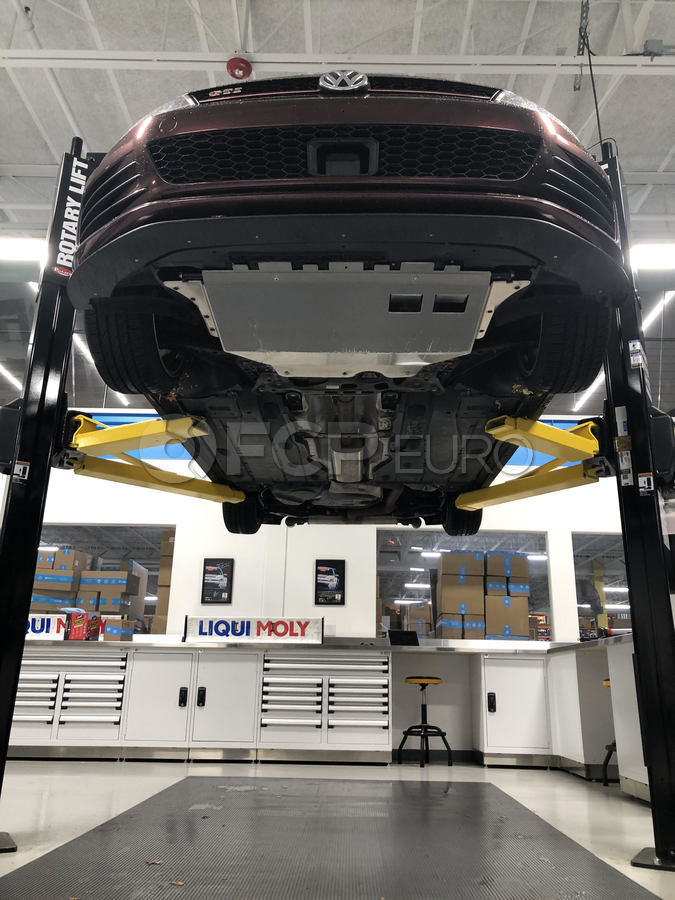 MK7 Volkswagen GTI Aluminum Skid Plate Kit Four Rings Auto fits
