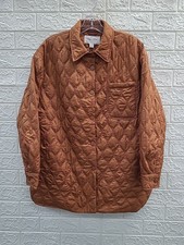 New Tribal Jeans Quilted Snap Front Shacket Mocha Size Small (2-4)