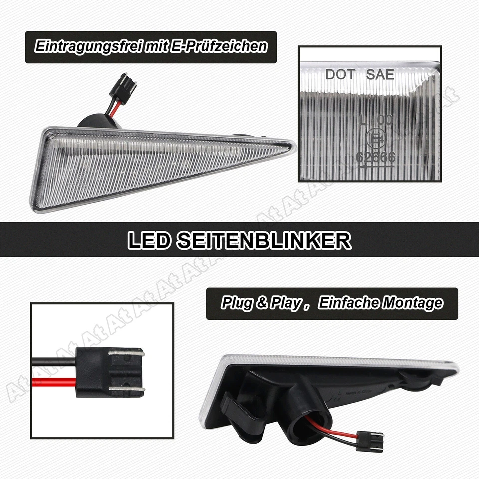 2x LED Seitenblinker Blinker Für Renault Avantime Espace IV Megane II Vel Satis - Bild 4 von 4