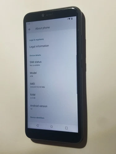 Airvoice Wireless FoxxD A56 Smartphone 16GB Small Pocket Prepaid Cell Phone