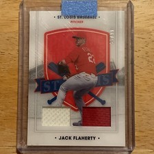 2021 Panini Chronicles America's Pastime Dual Swatches Blue /99 Jack Flaherty
