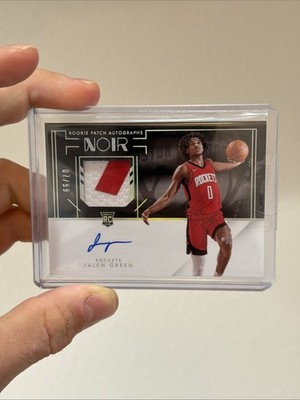 2021-22 Panini Noir - RPA Color Jalen Green #367 /99 (AU, MEM, RC)
