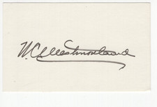 General William C. Westmoreland Signed Index Card / Autographed / Vietnam War