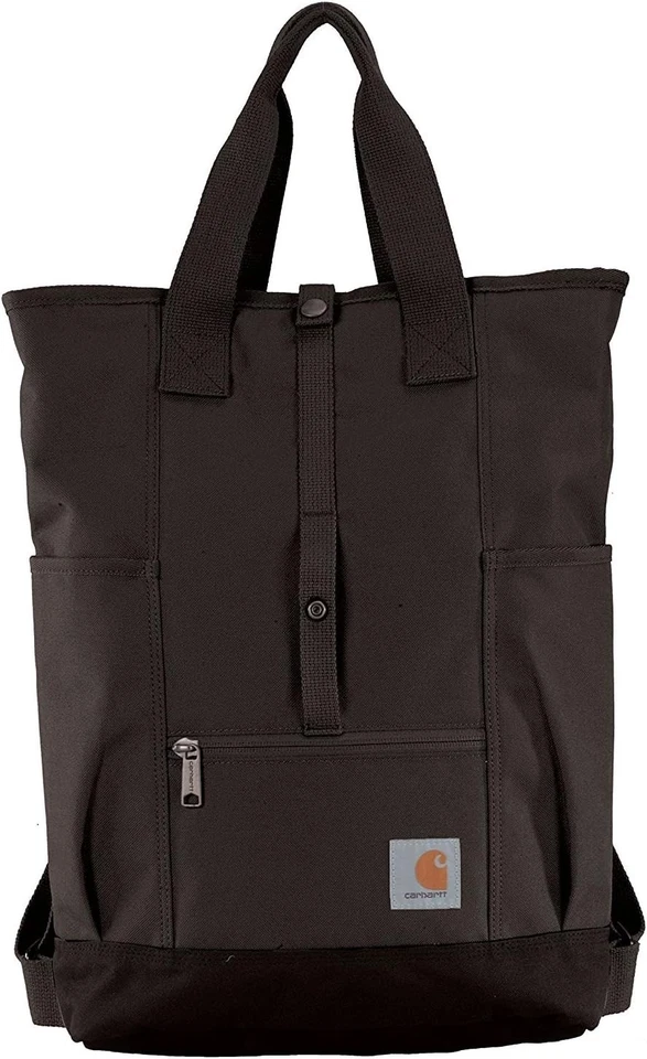 Carhartt V2221 Women’s Black Legacy Hybrid Convertible Backpack Tote Bag - Image 3 of 3