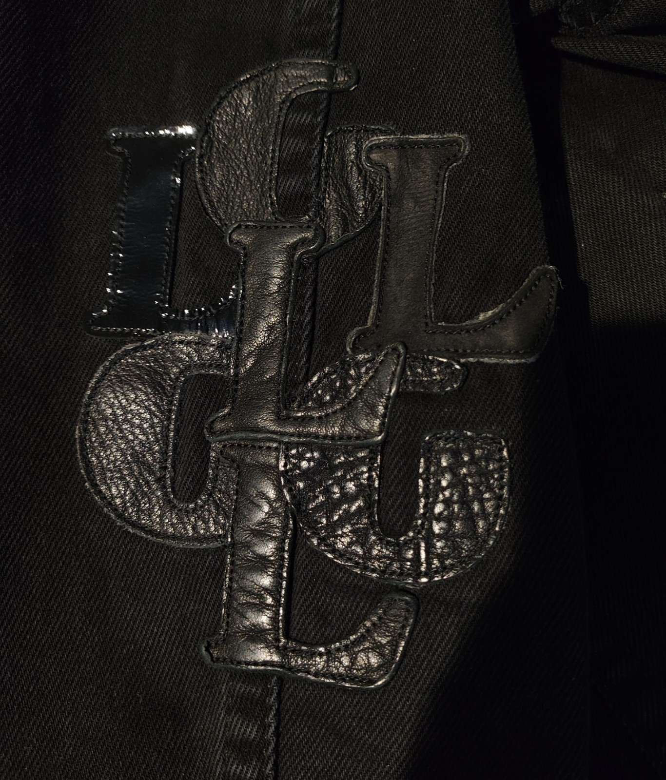 Lanvin Gallery Dept. leather collar denim jacket RRP: 1000£ image 5