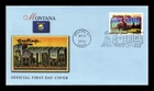 US COVER MONTANA GREETINGS FROM AMERICA FIRST DAY ISSUE FLEETWOOD