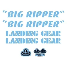 SE Bikes Big Ripper Decal Set Null Blue