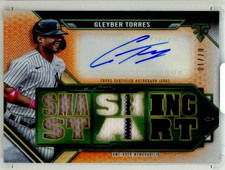 2021 Topps Triple Threads Gleyber Torres #TTAR-MM1 Auto Relic Amber /18