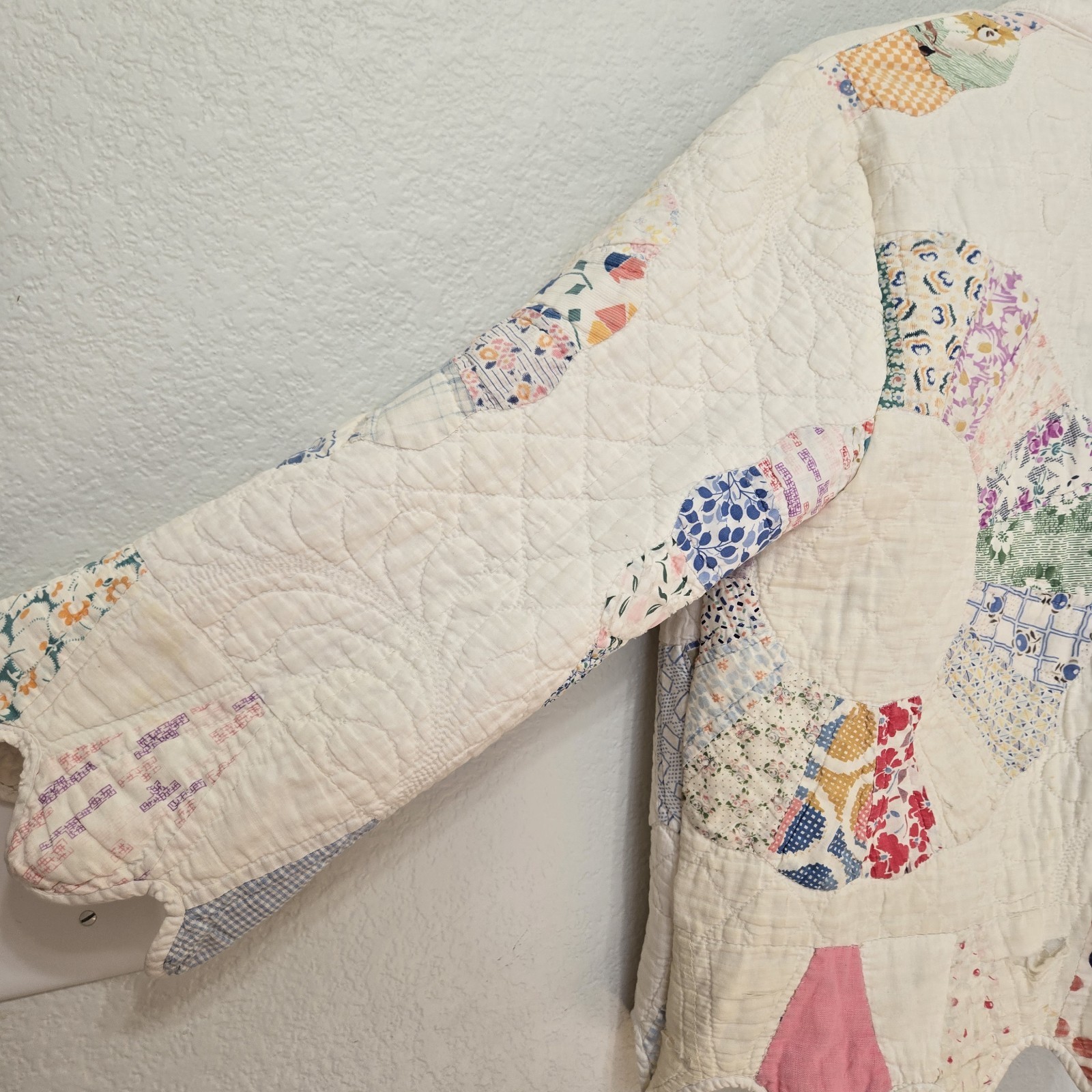 Kit Custom Made Vintage Quilt Patchwork Jacket Si… - image 9