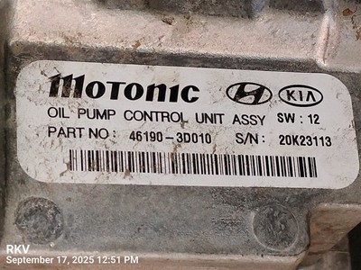 CHASIS CONTROL MODULE 46190-3D010 2020-2023 HYUNDAI SONATA