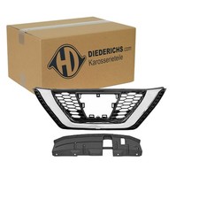 DIEDERICHS KÜHLERGRILL CHROM/SCHWARZ passend für NISSAN QASHQAI ohne ACC