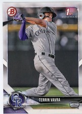 2018 Bowman Draft Prospect Rookie Terrin Verra #5 Rockies
