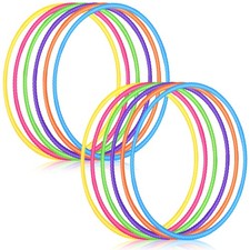 Sratte 12 Pcs Toy Hoop Detachable Adjustable Exercise Rings Kids Teens Gymnastic