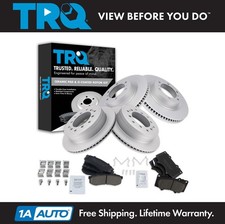 Trq Front Rear Premium Ceramic Brake Pad Coated Rotor Kit For Toyota Lexus