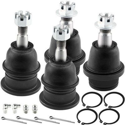 4pc Front Upper and Lower Ball Joints for Chevy Silverado Sierra 1500 Yukon